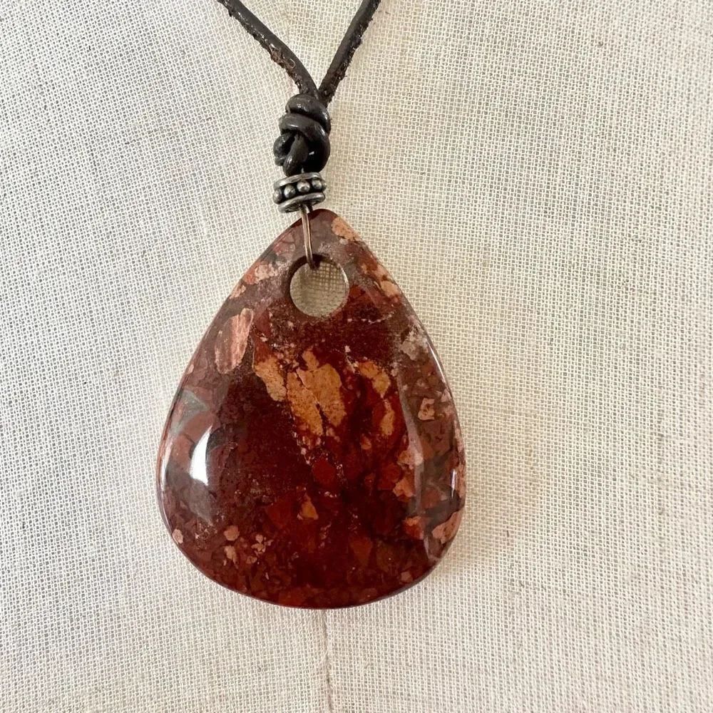 Brecciated Jasper pendant necklace